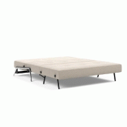 Canapé convertible design Innovation Living - Cubed 02 Alu 160x200 cm - Tissu Blida Sand Grey_5