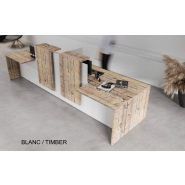 Banque d'accueil 50-50 - PMR - 180 cm - Fabrication française - Garantie 5 ans_5