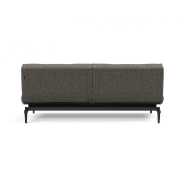Canapé-lit convertible Innovation Living Splitback Styletto - 115x210 cm - Pieds chêne noir - Tissu Flashtex Dark Grey_5