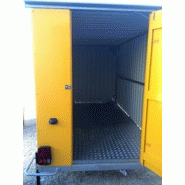 Roulotte de chantier baraques jaunes / stockage / 3.33 x 2.2 x 2.33m_5