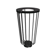 Corbeille publique Lofoten Vigipirate - ouverture latérale, acier peint, 100 litres - conforme aux dispositions réglementaires_5