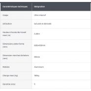 Sherpascopic télescopique - Plateforme de travail en aluminium - Tubesca - Hauteur d'accès max 4,46m avec stabilisateurs réglables et garde-corps rigide_5