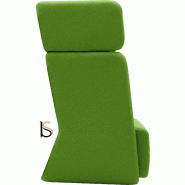 Fauteuil Softline Basket- 1 place - Feld vert 848, Haut_5