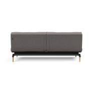 Canapé-lit INNOVATION LIVING SPLITBACK STYLETTO - Pieds chêne naturel - Convertible 115x210 cm - Tissu Mixed Dance Grey_5