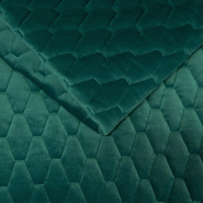 Canapé lit scandinave 3 places Lagos 140 cm - ouverture express, sommier à lattes, matelas 13 cm en velours vert canard_5