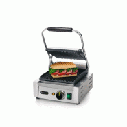 Grill de contact modèle simple complètement rainuré 220x230mm HENDI_5