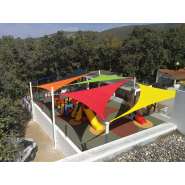 Abri d'aire de jeux conçu pour protéger, embellir et valoriser les espaces extérieurs des enfants - Koman Groupe_5