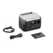 Kit station de charge portable 600w - 256wh ecoflow river 2 avec panneau solaire pliable 50w