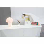 Banque d'accueil Alpa avec PMR - MDD - Blanc brillant, Droite_5