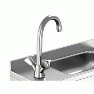 Lave-mains et évier en acier inoxydable avec distributeur de savon, P 700 mm._5