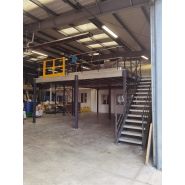 Plateforme poteaux 1 niveau - bccom rayonnage_5