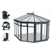 Véranda sur mesure OXFORD V2 - Version Vitrage Complet_5