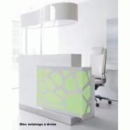 Borne d'accueil Organic avec système d'illumination - MDD - 170, Blanc brillant, A droite_6