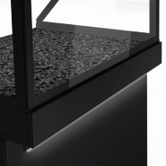 Comptoir chauffant - TORONTO - L1500 mm - Noir - Plaque granit chauffante - P800_5