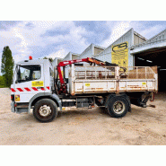 Mercedes ATEGO 1218 Camion benne grue grappin hayon_5