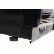 Arrière-bar une porte pleine noir Série G 900mm 138L | Polar - GL015_5