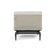 Fauteuil design Dublexo Styletto convertible - lit 90x115 cm - pieds chêne noir - tissu Mixed Dance Natural_5