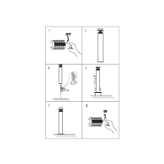 Balise LED circulaire 8W Samsung Chip - 60cm extérieur - IP44 - réf POTORO8_5