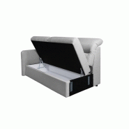 Canapé panoramique modulable convertible avec coffre Garden - tissu gris - 331 cm x 256 cm_5