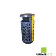 Poubelle publique tri sélectif double flux - acier galvanisé renforcé - 2x40L ou 80L - coloris personnalisables_5