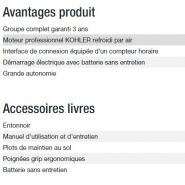 Technic 7500 TE Groupe électrogène - Kohler - Puissance max 6,50 kW - 8,10 kVA - 50 Hz_5
