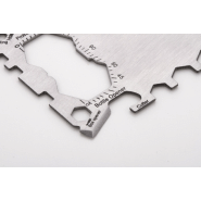 Outil multifonctions en acier inoxydable - Forme carte de crédit - 20 fonctions_5