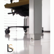 Bench 2 personnes Tempo - Mobel linea - Blanc 9010, 120, Acacia clair, Fixe_5