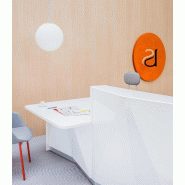 Grande banque d'accueil lumineuse Alpa - MDD - Blanc brillant, Gauche_5