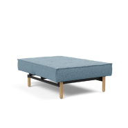Innovation Living - Fauteuil Splitback Stem Convertible Lit 90x115 cm - Pieds Obus Naturel - Tissu Mixed Dance Light Blue_5