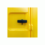 Armoire de rétention PEHD 1775x1770x2265 + Caillebotis PE - 1260L - Jaune_5