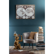 Fauteuil DULZURA - Textile gris - Structure en bois - Dimensions 80x75x70 cm_5