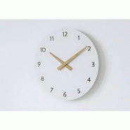 Horloge murale bois blanc_5