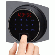 Armoire forte ignifuge - 2 H - 2 étagères 5 plateaux multimedia - PHOENIX DATA COMMANDER DS4622 - Empreinte digitale_5