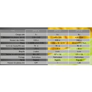 Remorque agricole basculante adaptée pour transporter jusqu'à 8 tonnes
