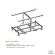 Rack pratique pour stockage et transport de panneaux
