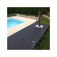 Lame terrasse bois composite pleine Maxima - Gris anthracite - 360 cm x 14 cm x 2,2 cm - Surface couverte 0,5 m² - Garantie 10 ans_5