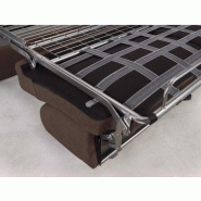 Canapé express 160 cm Dreamer Edition - cuir et PU Cayenne marron avec matelas 16 cm - fabrication italienne_5