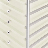 Vidaxl chariot de rangement mobile à 10 tiroirs blanc plastique 320403_5