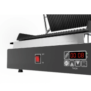 Machine à panini digital grande surface - rainuré en haut et en bas (gril à panini électrique)_5