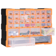 Vidaxl organisateur multi-tiroirs avec 40 tiroirs 52x16x37,5 cm 147577_5