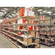 Rayonnage métallique avec des tablettes en bois pour charges légères jusqu'à 210 kg par niveau - PROFILPLUS_5