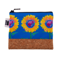 Trousse de maquillage personnalisée - zippée en polyester RPET 600D et liège naturel - Impression sublimée_5