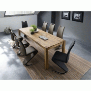 Lot de 2 chaises ALBI - tissu noir - piètement tube chrome - design chic et moderne_5