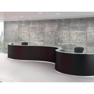 Banque d'accueil modulaire personnalisable - BENGENTILE avec options LED et PMR_5