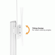 ROLINE Support LCD/TV sur roues, jusqu'à 140 kg, noir_5