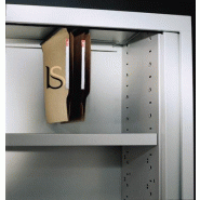 Armoire basse à portes rideaux assorties - GAPSA - 80, Gris anthracite_5