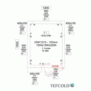 Chambre froide négative 2,37 m3 (1200 x 1500 x 2200 m) avec monobloc de paroi_5