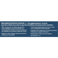 Miroir réglementaire d'agglomération - cadre noir et blanc - visibilité carrefours dangereux - VIALUX_5