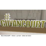 Lettres et/ou logo en polystyrène 3D et herbe synthétique pour l'intérieur et l'extérieur - noir_5