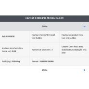 Échafaudage passe-partout GENERIS 300-4 - COMABI SNC - roulant en acier galvanisé - hauteur de travail 6,50 m_5